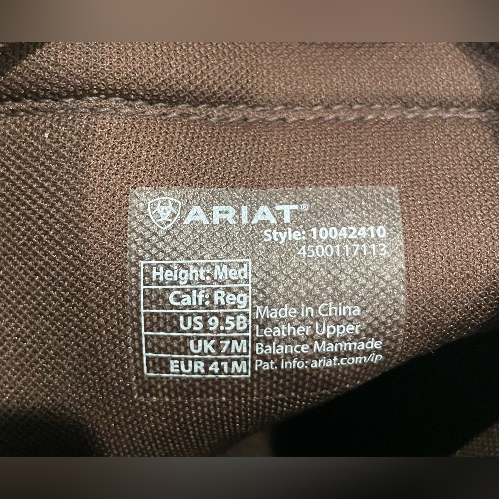 Ariat Brown Two-Tone Tall Winter Rain Boots - Picture 9 of 10